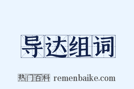 导达组词是什么意思的图片